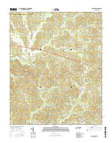 Rose Creek Tennessee Current topographic map, 1:24000 scale, 7.5 X 7.5 Minute, Year 2016
