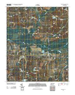 Rossville Tennessee Historical topographic map, 1:24000 scale, 7.5 X 7.5 Minute, Year 2010
