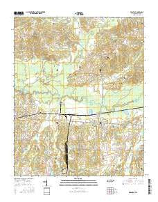 Rossville Tennessee Current topographic map, 1:24000 scale, 7.5 X 7.5 Minute, Year 2016