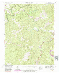 Rugby Tennessee Historical topographic map, 1:24000 scale, 7.5 X 7.5 Minute, Year 1952