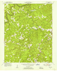 Rugby Tennessee Historical topographic map, 1:24000 scale, 7.5 X 7.5 Minute, Year 1952