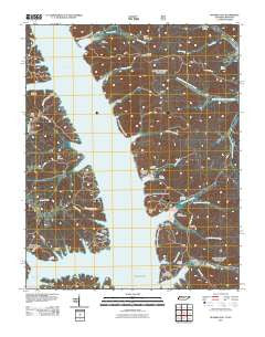 Rushing Bay Tennessee Historical topographic map, 1:24000 scale, 7.5 X 7.5 Minute, Year 2011