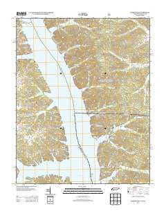 Rushing Bay Tennessee Historical topographic map, 1:24000 scale, 7.5 X 7.5 Minute, Year 2013