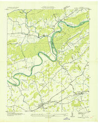 Russellville Tennessee Historical topographic map, 1:24000 scale, 7.5 X 7.5 Minute, Year 1935
