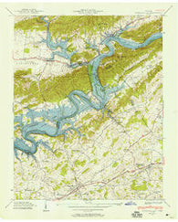 Russellville Tennessee Historical topographic map, 1:24000 scale, 7.5 X 7.5 Minute, Year 1939