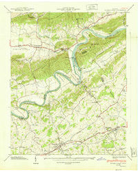 Russellville Tennessee Historical topographic map, 1:24000 scale, 7.5 X 7.5 Minute, Year 1940