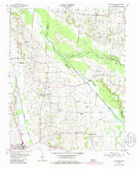Rutherford Tennessee Historical topographic map, 1:24000 scale, 7.5 X 7.5 Minute, Year 1954