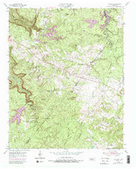 Sampson Tennessee Historical topographic map, 1:24000 scale, 7.5 X 7.5 Minute, Year 1954