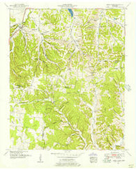 Sandy Hook Tennessee Historical topographic map, 1:24000 scale, 7.5 X 7.5 Minute, Year 1951