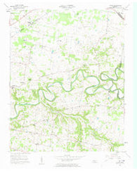 Sango Tennessee Historical topographic map, 1:24000 scale, 7.5 X 7.5 Minute, Year 1957