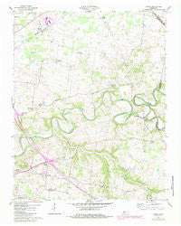 Sango Tennessee Historical topographic map, 1:24000 scale, 7.5 X 7.5 Minute, Year 1957