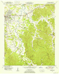 Savannah Tennessee Historical topographic map, 1:24000 scale, 7.5 X 7.5 Minute, Year 1949