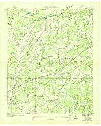 Scotts Hill Tennessee Historical topographic map, 1:24000 scale, 7.5 X 7.5 Minute, Year 1936