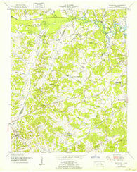 Scotts Hill Tennessee Historical topographic map, 1:24000 scale, 7.5 X 7.5 Minute, Year 1950