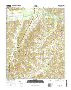 Scotts Hill Tennessee Current topographic map, 1:24000 scale, 7.5 X 7.5 Minute, Year 2016