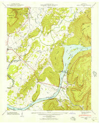 Sequatchie Tennessee Historical topographic map, 1:24000 scale, 7.5 X 7.5 Minute, Year 1942