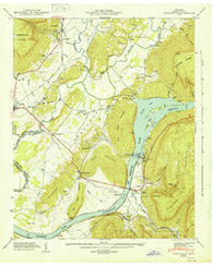 Sequatchie Tennessee Historical topographic map, 1:24000 scale, 7.5 X 7.5 Minute, Year 1943