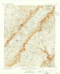 Sequatchie Valley Tennessee Historical topographic map, 1:62500 scale, 15 X 15 Minute, Year 1909