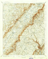 Sequatchie Valley Tennessee Historical topographic map, 1:62500 scale, 15 X 15 Minute, Year 1910
