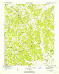 Seventeen Creek Tennessee Historical topographic map, 1:24000 scale, 7.5 X 7.5 Minute, Year 1950