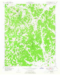 Seventeen Creek Tennessee Historical topographic map, 1:24000 scale, 7.5 X 7.5 Minute, Year 1950