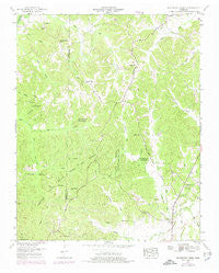 Seventeen Creek Tennessee Historical topographic map, 1:24000 scale, 7.5 X 7.5 Minute, Year 1950