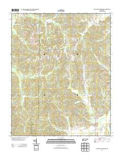 Seventeen Creek Tennessee Historical topographic map, 1:24000 scale, 7.5 X 7.5 Minute, Year 2013