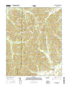 Seventeen Creek Tennessee Current topographic map, 1:24000 scale, 7.5 X 7.5 Minute, Year 2016