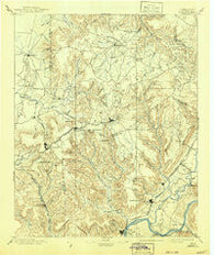 Sewanee Tennessee Historical topographic map, 1:125000 scale, 30 X 30 Minute, Year 1895