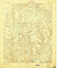 Sewanee Tennessee Historical topographic map, 1:125000 scale, 30 X 30 Minute, Year 1895