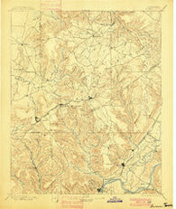 Sewanee Tennessee Historical topographic map, 1:125000 scale, 30 X 30 Minute, Year 1895