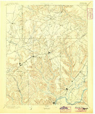 Sewanee Tennessee Historical topographic map, 1:125000 scale, 30 X 30 Minute, Year 1895