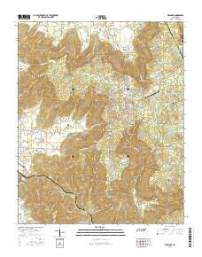 Sewanee Tennessee Current topographic map, 1:24000 scale, 7.5 X 7.5 Minute, Year 2016