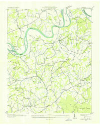 Shady Grove Tennessee Historical topographic map, 1:24000 scale, 7.5 X 7.5 Minute, Year 1935