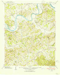Shady Grove Tennessee Historical topographic map, 1:24000 scale, 7.5 X 7.5 Minute, Year 1939