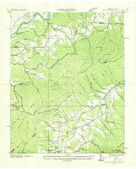Shady Valley Tennessee Historical topographic map, 1:24000 scale, 7.5 X 7.5 Minute, Year 1935