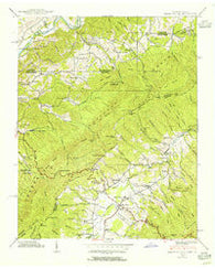 Shady Valley Tennessee Historical topographic map, 1:24000 scale, 7.5 X 7.5 Minute, Year 1938