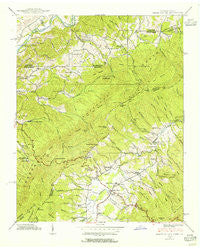 Shady Valley Tennessee Historical topographic map, 1:24000 scale, 7.5 X 7.5 Minute, Year 1938