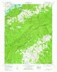 Shady Valley Tennessee Historical topographic map, 1:24000 scale, 7.5 X 7.5 Minute, Year 1960