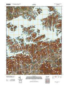 Shady Grove Tennessee Historical topographic map, 1:24000 scale, 7.5 X 7.5 Minute, Year 2010