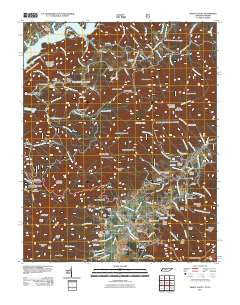 Shady Valley Tennessee Historical topographic map, 1:24000 scale, 7.5 X 7.5 Minute, Year 2011