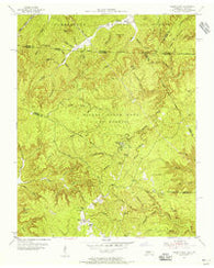 Sharp Place Tennessee Historical topographic map, 1:24000 scale, 7.5 X 7.5 Minute, Year 1955