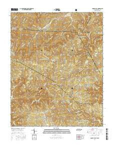 Sharp Place Tennessee Current topographic map, 1:24000 scale, 7.5 X 7.5 Minute, Year 2016
