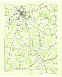 Shelbyville Tennessee Historical topographic map, 1:24000 scale, 7.5 X 7.5 Minute, Year 1936