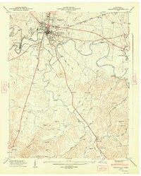 Shelbyville Tennessee Historical topographic map, 1:24000 scale, 7.5 X 7.5 Minute, Year 1947