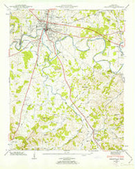 Shelbyville Tennessee Historical topographic map, 1:24000 scale, 7.5 X 7.5 Minute, Year 1947