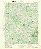 Shelbyville Tennessee Historical topographic map, 1:100000 scale, 30 X 30 Minute, Year 1944