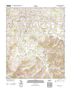 Shelbyville Tennessee Historical topographic map, 1:24000 scale, 7.5 X 7.5 Minute, Year 2013