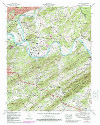 Shooks Gap Tennessee Historical topographic map, 1:24000 scale, 7.5 X 7.5 Minute, Year 1979