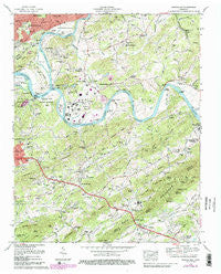 Shooks Gap Tennessee Historical topographic map, 1:24000 scale, 7.5 X 7.5 Minute, Year 1979